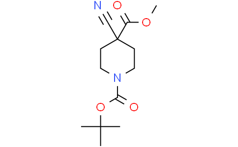 1-tert-butyl O4-methyl 4-cyanopiperidine-1,4-dicarboxylate
