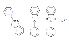 三[2-(苯并[b]噻吩-2-基)吡啶-C3，N]铱(III),96%