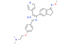 1H-Inden-1-one, 5-[2-[4-[2-(diMethylaMino)ethoxy]phenyl]-5-(4-pyridinyl)-1H-iMidazol-4-yl]-2,3-dihydro-, O-MethyloxiMe