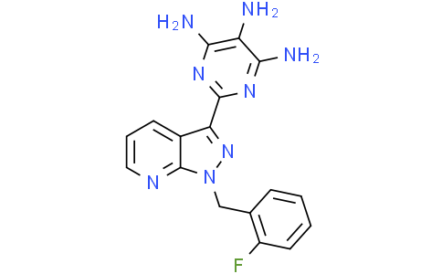 2-{1-[(2-fluorophenyl)methyl]-1h-pyrazolo[3,4-b]pyridin-3-yl}pyrimidine-4,5,6-triamine