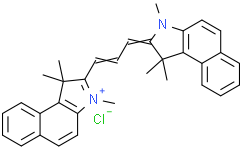 1，1，3-Trimethyl-2-(3-(1，1，3-trimethyl-1，3-dihydro-2H-benzo[e]indol-2-ylidene)prop-1-en-1-yl)-1H-benzo[e]indol-3-ium chloride
