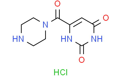 6-(piperazine-1-carbonyl)-1H-pyrimidine-2,4-dione hydrochloride