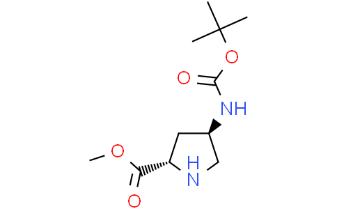 methyl (2S,4R)-4-{[(tert-butoxy)carbonyl]amino}pyrrolidine-2-carboxylate