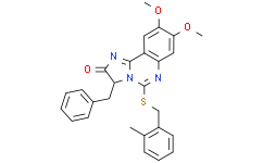 3-Benzyl-8,9-dimethoxy-5-[(2-methylbenzyl)thio]imidazo[1,2-c]quinazolin-2(3H)-one