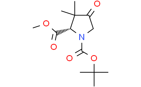 1-tert-butyl 2-methyl (2S)-3,3-dimethyl-4-oxopyrrolidine-1,2-dicarboxylate