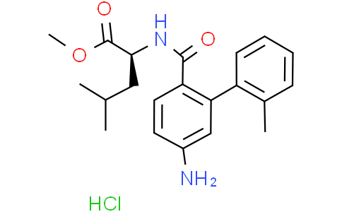 Methyl(5-amino-2'-methyl-[1,1'-biphenyl]-2-carbonyl)-L-leucinatehydrochlorideCas:478909-66-9