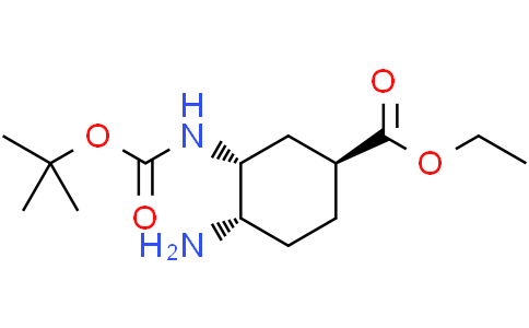 ethyl (1S,3R,4S)-4-amino-3-{[(tert-butoxy)carbonyl]amino}cyclohexane-1-carboxylate