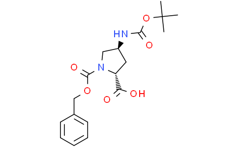 (2R,4S)-1-benzyloxycarbonyl-4-(tert-butoxycarbonylamino)pyrrolidine-2-carboxylic acid