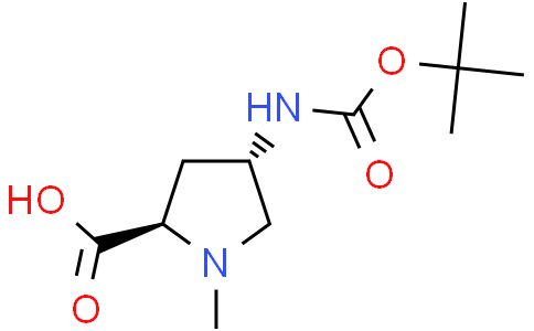 (2R,4S)-4-{[(tert-butoxy)carbonyl]amino}-1-methylpyrrolidine-2-carboxylic acid