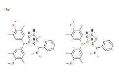(S，S)-(-)-2，2'-双[-(N，N-二甲胺苯基甲基-1，1'-双二(3，5-二甲基-4-甲氧基苯基)磷]二茂铁,≥97%