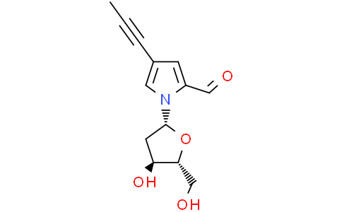 1-[(2R,4S,5R)-4-hydroxy-5-(hydroxymethyl)tetrahydrofuran-2-yl]-4-prop-1-ynyl-pyrrole-2-carbaldehyde