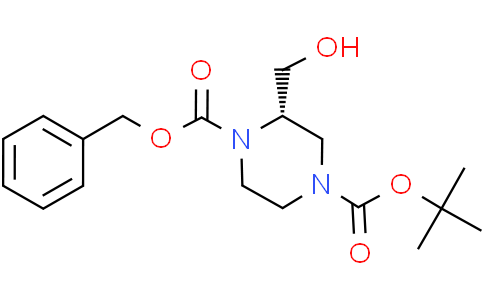 1-Benzyl 4-(tert-butyl) (S)-2-(hydroxymethyl)piperazine-1,4-dicarboxylate