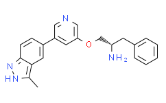 (ALPHAS)-ALPHA-[[[5-(3-甲基-1H-吲唑-5-基)-3-吡啶基]氧]甲基]苯乙胺