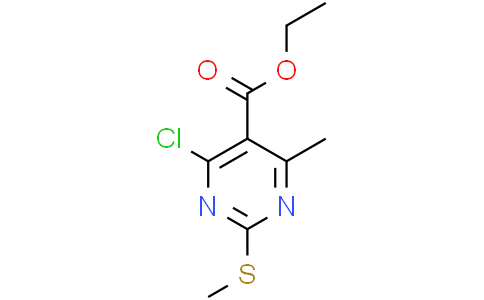 4-Chloro-6-methyl-2-(methylthio) pyrimidine-5-acetic acid ethyl ester