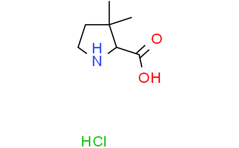 3,3-dimethylpyrrolidine-2-carboxylic acid hydrochloride