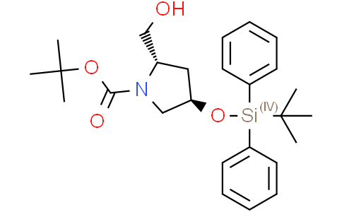 tert-butyl (2S,4R)-4-[tert-butyl(diphenyl)silyl]oxy-2-(hydroxymethyl)pyrrolidine-1-carboxylate