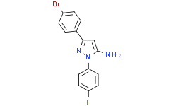 3-(4-BROMOPHENYL)-1-(4-FLUOROPHENYL)-1H-PYRAZOL-5-AMINE