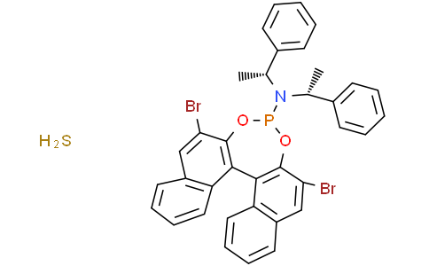 (11Bs)-2,6-Dibromo-N,N-Bis((R)-1-Phenylethyl)Dinaphtho[2,1-D:1’,2’-F][1,3,2]Dioxaphosphepin-4-AmineCas:638990-02-0