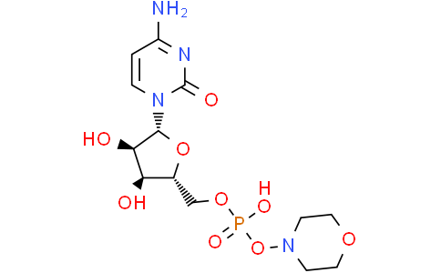 ((2R,3S,4R,5R)-5-(4-Amino-2-oxopyrimidin-1(2H)-yl)-3,4-dihydroxytetrahydrofuran-2-yl)methyl morpholino hydrogen phosphateCas:64122-42-5