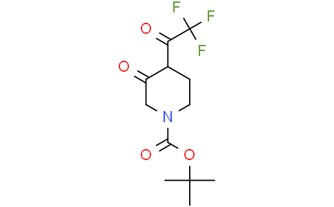 tert-butyl 3-oxo-4-(trifluoroacetyl)piperidine-1-carboxylate