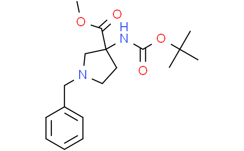 methyl 1-benzyl-3-(tert-butoxycarbonylamino)pyrrolidine-3-carboxylate
