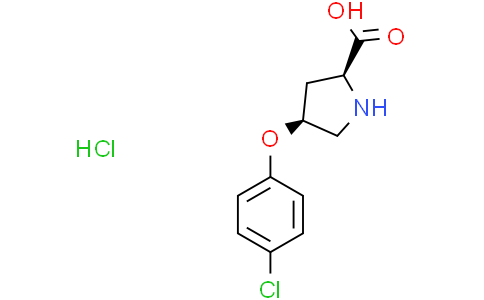 (2S,4S)-4-(4-chlorophenoxy)pyrrolidine-2-carboxylic acid hydrochloride
