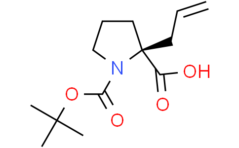 (2S)-2-allyl-1-tert-butoxycarbonyl-pyrrolidine-2-carboxylic acid