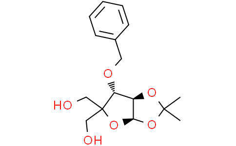 ((3aR,6R,6aR)-6-(Benzyloxy)-2,2-dimethyltetrahydrofuro[2,3-d][1,3]dioxole-5,5-diyl)dimethanolCas:72261-44-0