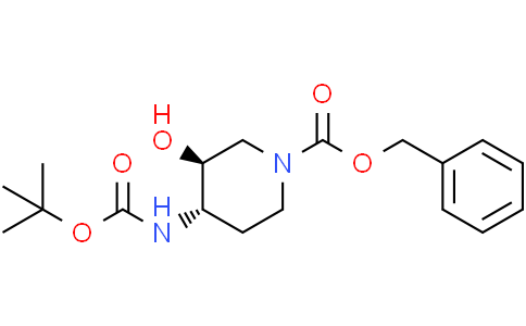 benzyl (3S,4S)-4-(tert-butoxycarbonylamino)-3-hydroxy-piperidine-1-carboxylate