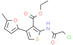 2-(2-CHLORO-ACETYLAMINO)-4-(5-METHYL-FURAN-2-YL)-THIOPHENE-3-CARBOXYLIC ACID ETHYL ESTER