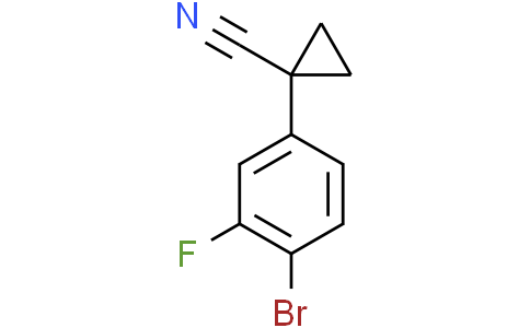 1-(4-bromo-3-fluorophenyl)cyclopropane-1-carbonitrile