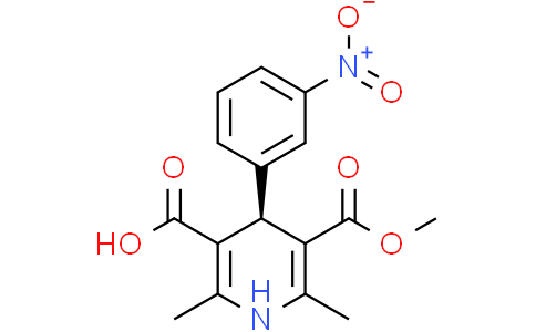 (4R)-5-(methoxycarbonyl)-2,6-dimethyl-4-(3-nitrophenyl)-1,4-dihydropyridine-3-carboxylic acid