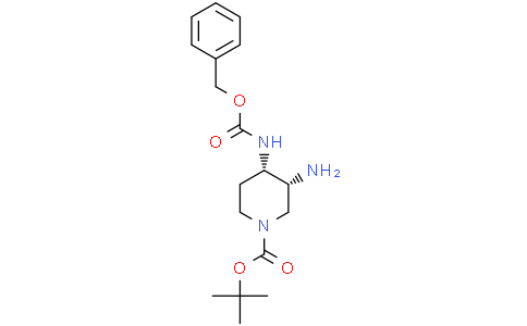 tert-butyl cis-3-amino-4-(benzyloxycarbonylamino)piperidine-1-carboxylate