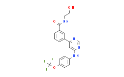 N-(2-羟基乙基)-3-[6-[[4-(三氟甲氧基)苯基]氨基]-4-嘧啶基]苯甲酰胺