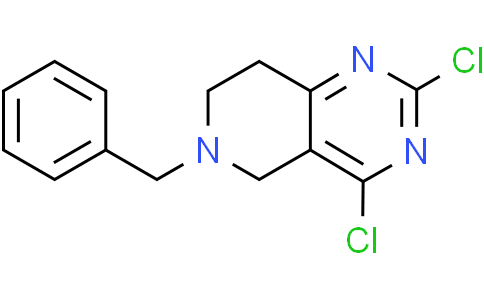 6-phenylmethyl-2, 4-dichloro-5H,6H,7H,8H pyridine-[4,3-d] pyrimidine
