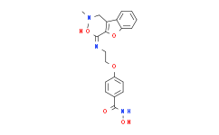 在abexinostat【3-[(二甲基氨基)甲基]-n-[2-[4-[(羟基氨基)羰基]苯氧基]乙基]-2-苯并呋喃羧酰胺
】