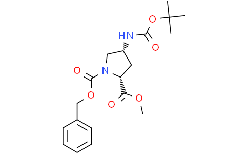 1-benzyl 2-methyl (2R,4R)-4-{[(tert-butoxy)carbonyl]amino}pyrrolidine-1,2-dicarboxylate