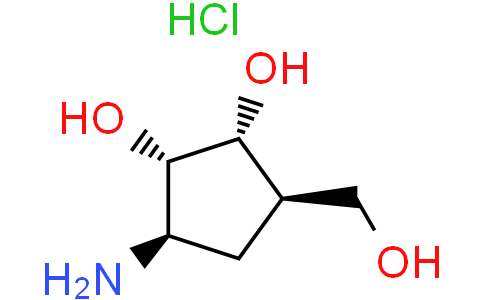 (1R,2S,3R,5R)-3-amino-5-(hydroxymethyl)cyclopentane-1,2-diol hydrochloride