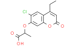 2 -[(6-氯- 4 -乙基- 2 -氧代至2H-环辛基甲基碳酸酯- 7 -基)氧]丙酸