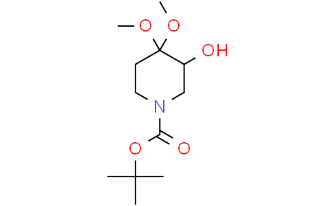 tert-butyl 3-hydroxy-4,4-dimethoxypiperidine-1-carboxylate