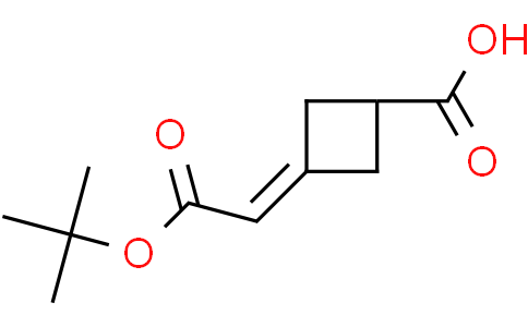 3-(2-tert-butoxy-2-oxo-ethylidene)cyclobutanecarboxylic acid