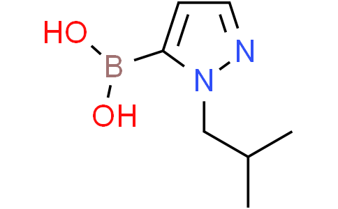 (1-Isobutyl-1H-pyrazol-5-yl)boronic acidCas:847818-64-8