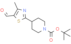 1-Boc-4-(5-甲酰基-4-甲基噻唑-2-基)哌啶,95%