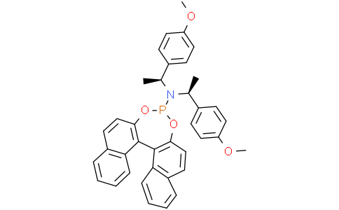 (11bS)-N,N-Bis[(1S)-1-(4-methoxyphenyl)ethyl]-dinaphtho[2,1-d:1′,2′-f][1,3,2]dioxaphosphepin-4-amineCas:850796-15-5