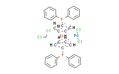二氯[1，1'-二(联苯基膦)二茂铁]钯(II)， 丙酮络合物,Pd 13.0-15.0%