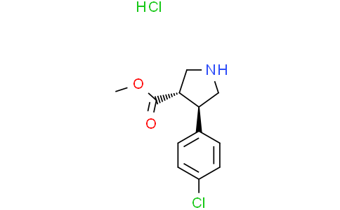 methyl (3S,4R)-4-(4-chlorophenyl)pyrrolidine-3-carboxylate hydrochloride