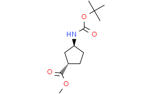 methyl trans-3-{[(tert-butoxy)carbonyl]amino}cyclopentane-1-carboxylate