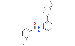 3-甲氧基-N-(3-(噻唑并[5，4-b]吡啶-2-基)苯基)苯甲酰胺