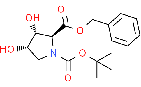 2-benzyl 1-tert-butyl (2S,3R,4S)-3,4-dihydroxypyrrolidine-1,2-dicarboxylate