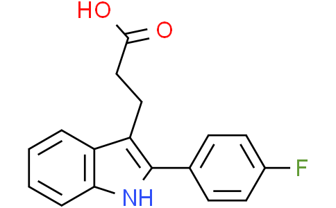 3-[2-(4-氟苯基)-1H-吲哚-3基]丙酸